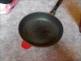 Shitting on the pan