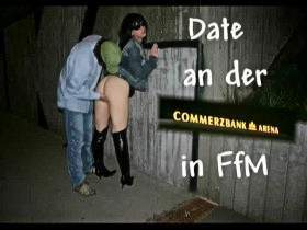 Vorschaubild vom Amateurporno mit dem Titel "Date an der Commerzbank Arena FFM" von DirtyBlackBeauty