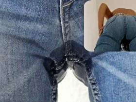 Vorschaubild vom Privatporno mit dem Titel "Userwunsch - Neue Jeans vollgepisst" von wondergirl
