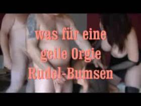 Vorschaubild vom Amateurporno mit dem Titel "Was für eine geile Orgie - Rudel Bumsen -" von TittenMonsterCindy