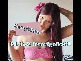 Vorschaubild vom Amateurporno mit dem Titel "Sorry, Schatz! Ich habe fremdgefickt!!" von GeileDiana